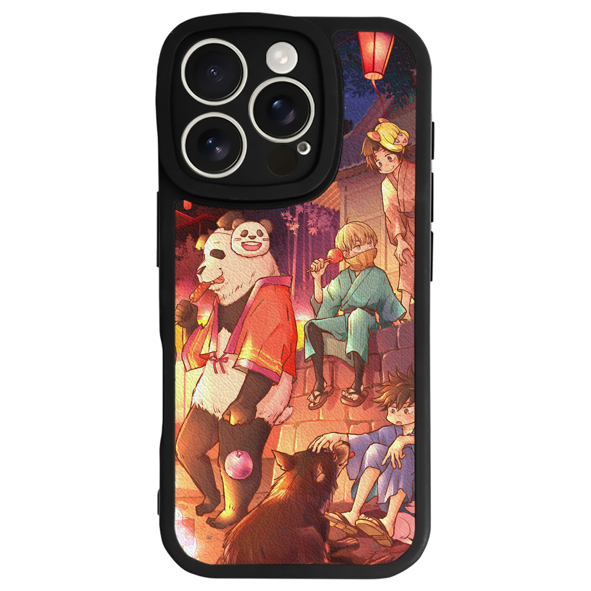 （画像用） 呪術廻戦 Jujutsu Kaisen 【iPhone 16シリーズ対応】シリコンスマホケース（レザー調） 材質：シリコン
